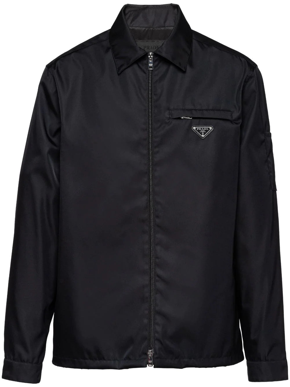 Prada Re-Nylon triangle-logo shirt jacket