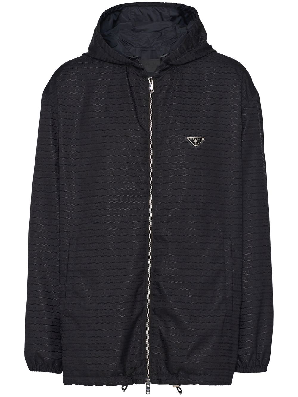 Prada logo-print hooded jacket