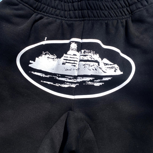 Black/White Alcatraz Shorts