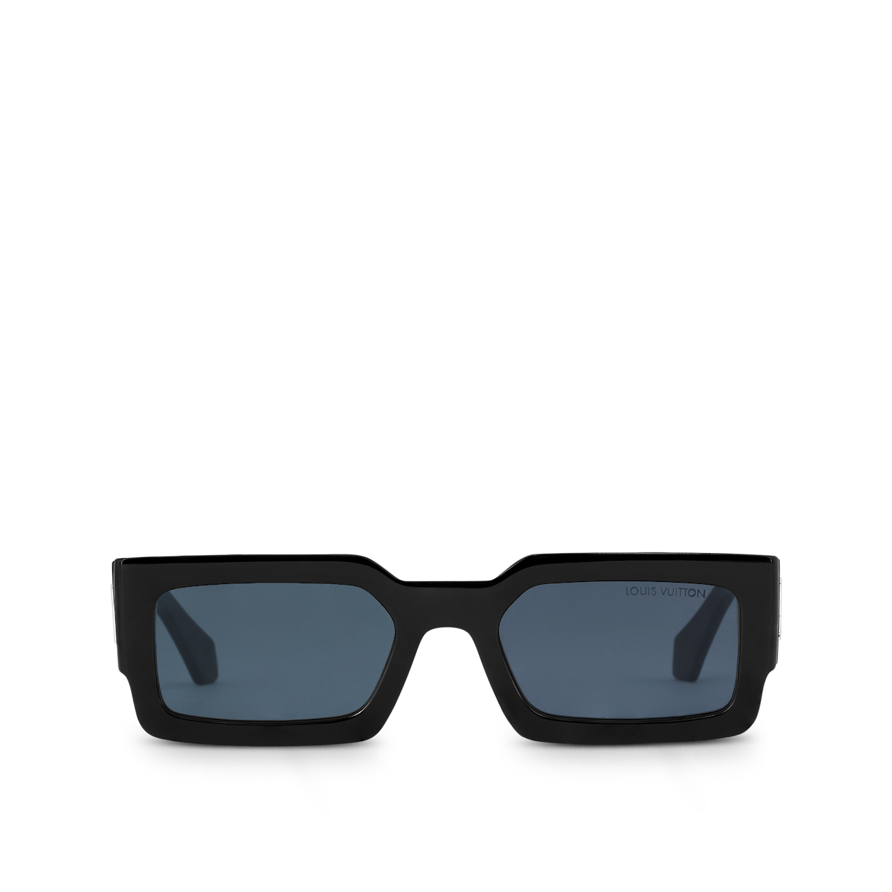 lv clash square sunglasses on face