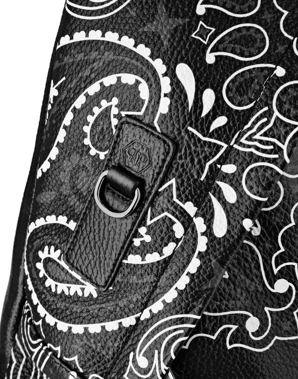 PP LEATHER BACKPACK PAISLEY