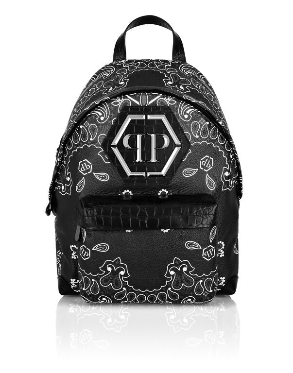 PP LEATHER BACKPACK PAISLEY