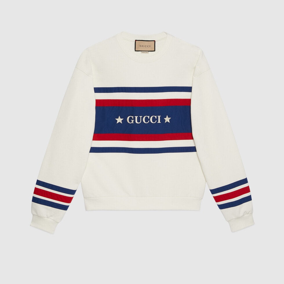 COTTON JERSEY SWEATSHIRT WITH EMBROIDERY