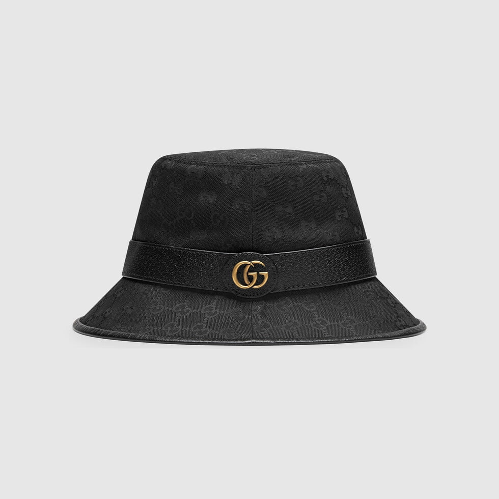 GG CANVAS BUCKET HAT WITH DOUBLE G