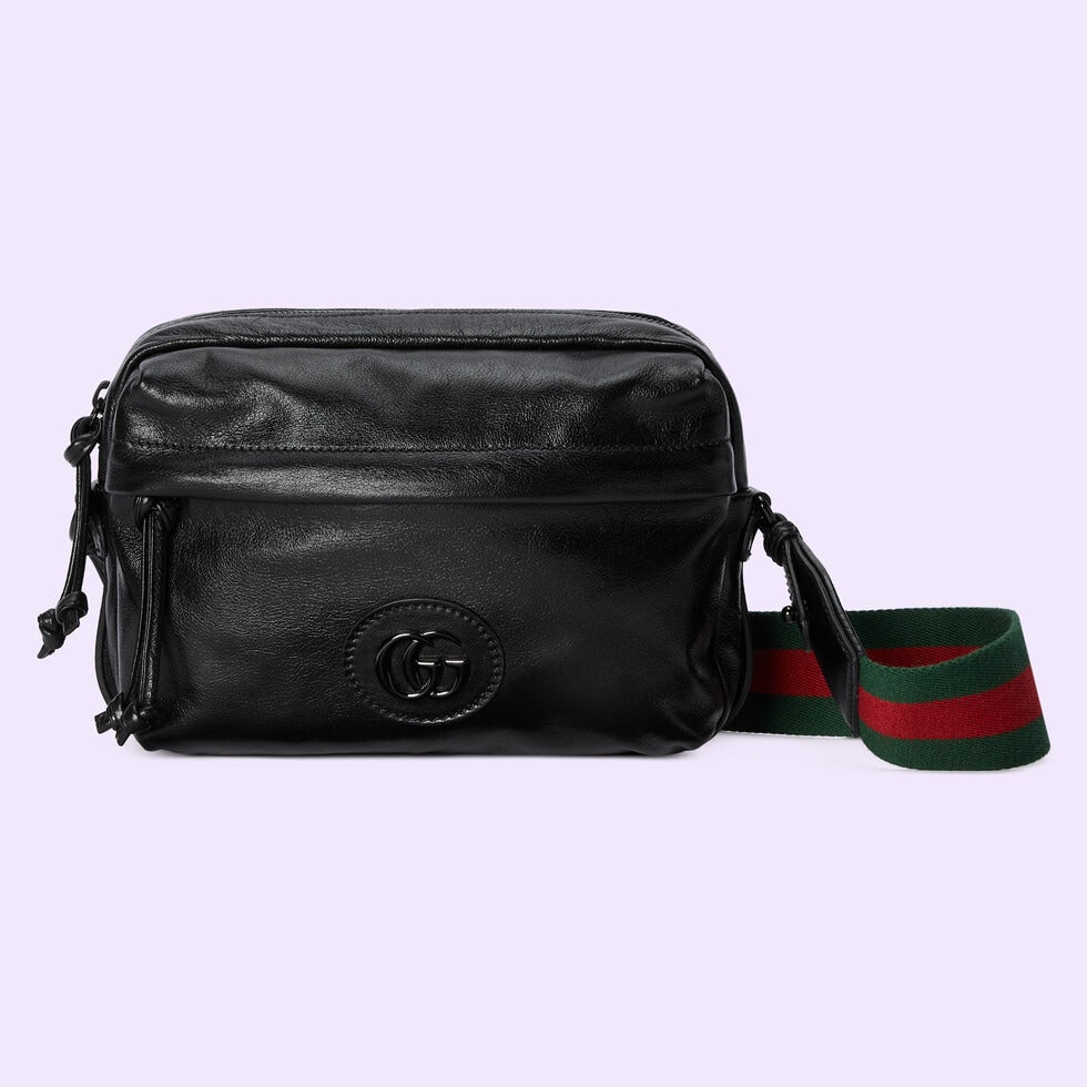 SHOULDER BAG WITH TONAL DOUBLE G
