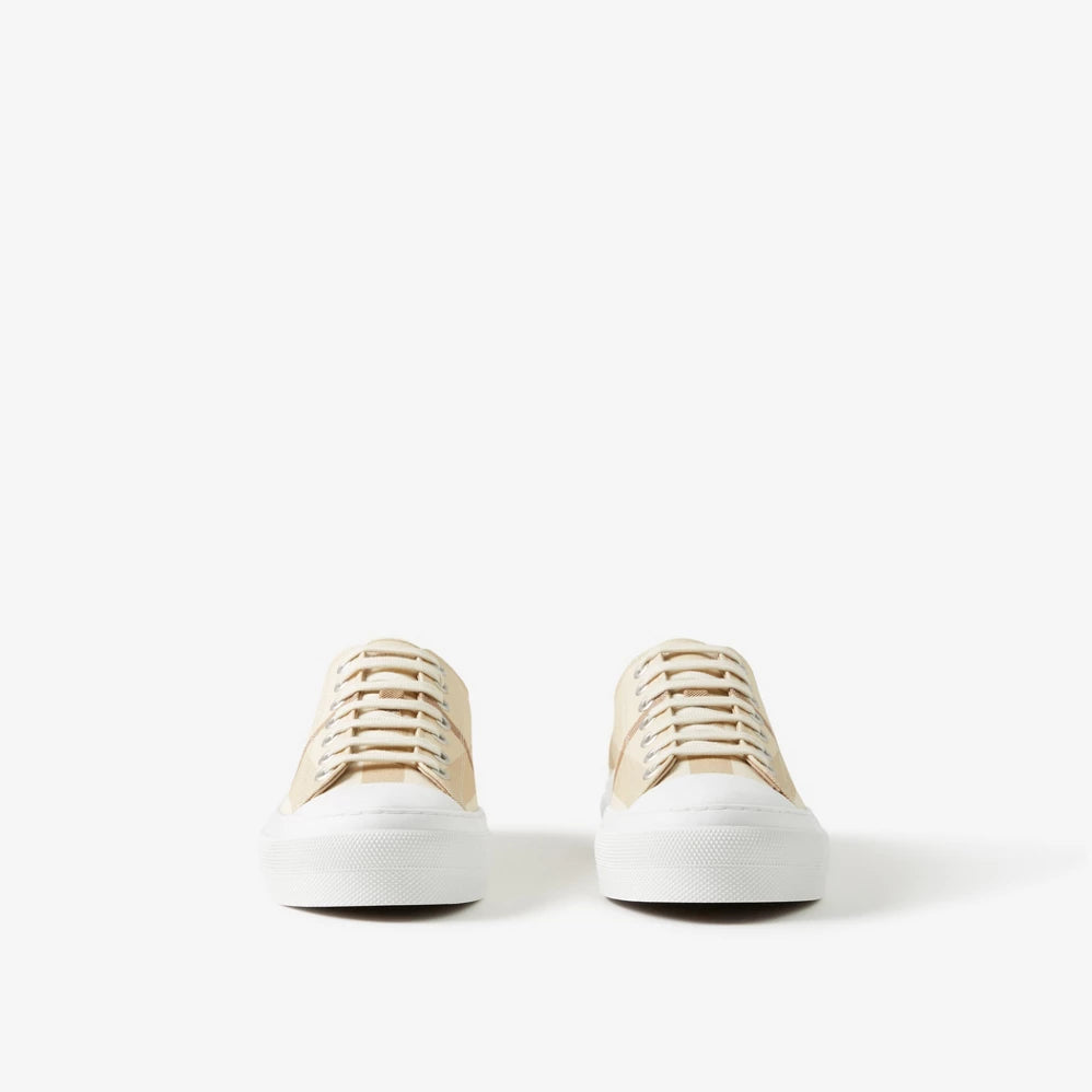 Check Cotton Sneakers