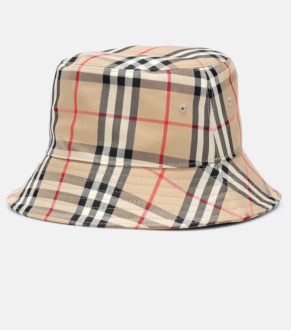 BURBERRY - Vintage Check cotton bucket hat